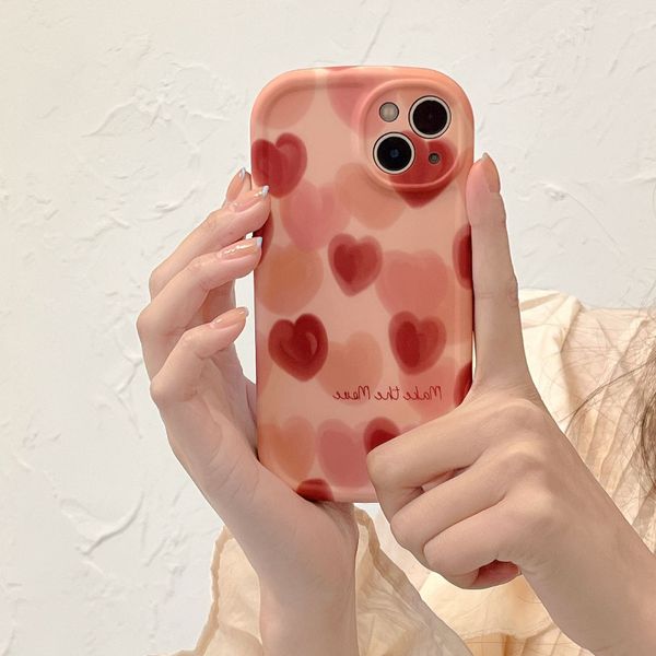 the latest ins smudged pink love iphone 13 promax/14pro phone case is suitable for iphone 11 soft case 12pro protective case
the latest ins smudged pink love iphone 13 promax/14pro phone case is suitable for iphone 11 soft case 12pro protective case