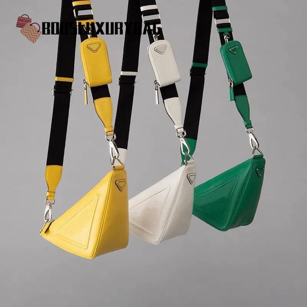designer shoulder bags leather triangle pure color purse style two-in-one fashion messenger bag high-quality soft leather pocket with wallet
designer shoulder bags leather triangle pure color purse style two-in-one fashion messenger bag high-quality soft leather pocket with wallet