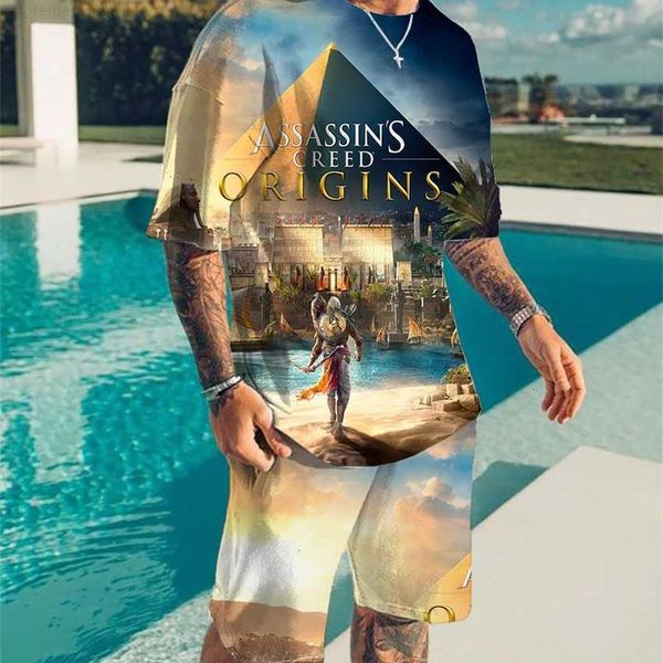 fashion tracksuit new men's 3d digital printing assassin's creed series hip hop t-shirt set beach pants sports, White;black
fashion tracksuit new men's 3d digital printing assassin's creed series hip hop t-shirt set beach pants sports, White;black
