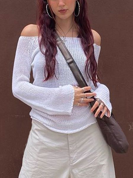 womens tshirt y2k hollow out cropped knit smock vintage loose vintage crochet pullovers flare sleeve casual fairycore chic cloth 230327, White
womens tshirt y2k hollow out cropped knit smock vintage loose vintage crochet pullovers flare sleeve casual fairycore chic cloth 230327, White