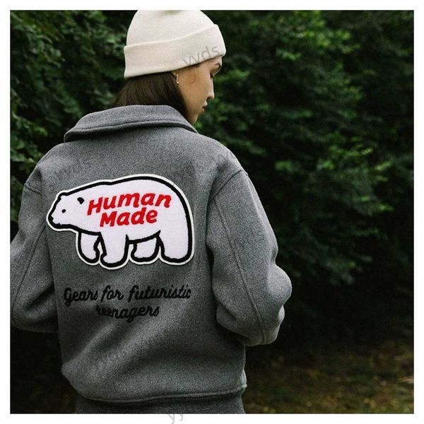 men's jackets nigo human made autumn and winter new men and women's couple wool polar bear embroidery jacket thick cotton coat t23, Black;brown
men's jackets nigo human made autumn and winter new men and women's couple wool polar bear embroidery jacket thick cotton coat t23, Black;brown