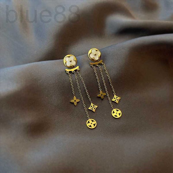 charm designer round white fritillaria four leaf flower ear studs women's steel colorless fashion versatile long tassel earline th2n, Golden
charm designer round white fritillaria four leaf flower ear studs women's steel colorless fashion versatile long tassel earline th2n, Golden