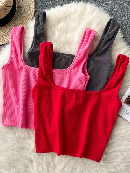 camisoles tanks singreiny basic summer women camisole strap square neck sport style solid fashion spring ladies backless short 230327, Black;white
camisoles tanks singreiny basic summer women camisole strap square neck sport style solid fashion spring ladies backless short 230327, Black;white