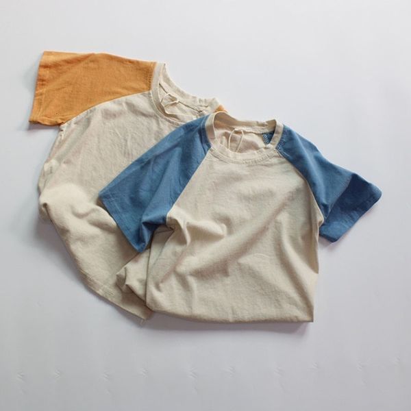 t-shirts patchwork t-shirt boys simple pullover thin breathable soft tshirt for girl fashion boutique cotton tees 230327, Blue
t-shirts patchwork t-shirt boys simple pullover thin breathable soft tshirt for girl fashion boutique cotton tees 230327, Blue