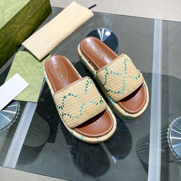 2023 designer sandals summer platform casual fashion golden letter flat bottom ladies fisherman shoes leather hemp rope with box, Black
2023 designer sandals summer platform casual fashion golden letter flat bottom ladies fisherman shoes leather hemp rope with box, Black