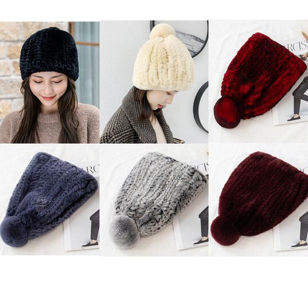 women real rex rabbit fur hat headwear winter warm beanie cap black grey blue, Blue;gray
women real rex rabbit fur hat headwear winter warm beanie cap black grey blue, Blue;gray