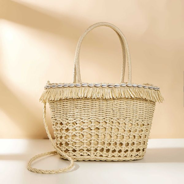 fashion beach bag new style seashell bags tassel hand woven bags women straw paper rope large capacity handbag 230428bj
fashion beach bag new style seashell bags tassel hand woven bags women straw paper rope large capacity handbag 230428bj