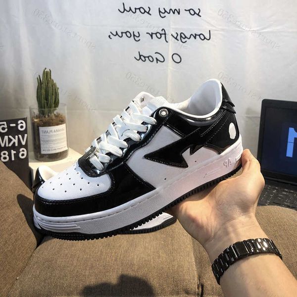 new apes sk8 sta designer casual shoes platform sneakers patent leather green black white plate-forme men women trainers jogging spring fall
new apes sk8 sta designer casual shoes platform sneakers patent leather green black white plate-forme men women trainers jogging spring fall