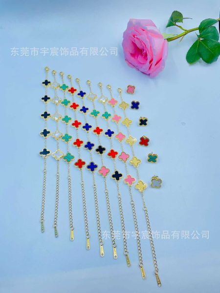 charm bracelets necklaces new fashion ol stainless titanium steel fritillaria lucky clover bracelet necklace 18k gold premium simple, Golden;silver
charm bracelets necklaces new fashion ol stainless titanium steel fritillaria lucky clover bracelet necklace 18k gold premium simple, Golden;silver