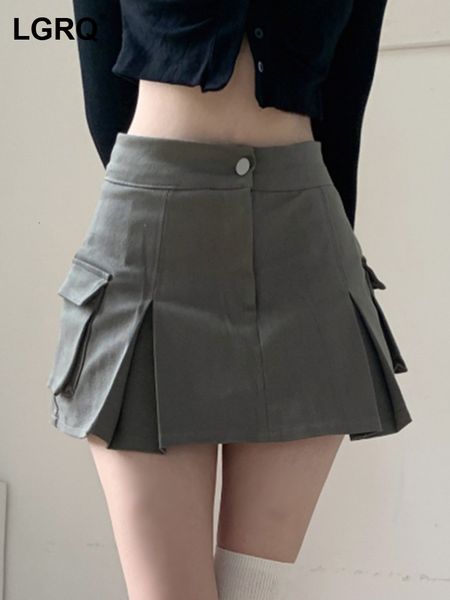 skirts lgrq summer fashion women clothes high waist pleated mini length halfbody skirt female 230327, Black
skirts lgrq summer fashion women clothes high waist pleated mini length halfbody skirt female 230327, Black
