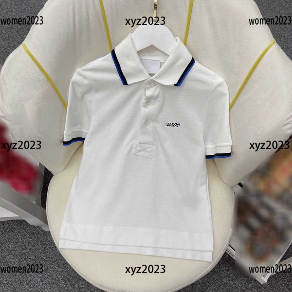 2023 kids designer clothes contrast lapel baby short sleeve child t shirt summer clothes embroidered letter tees size 100-150 cm, Blue
2023 kids designer clothes contrast lapel baby short sleeve child t shirt summer clothes embroidered letter tees size 100-150 cm, Blue