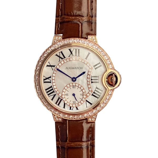2023 new 36mm design diamond watch women fashion dress lady watches 316l stainless steel case brown leather strap import quartz movement wri, Slivery;golden
2023 new 36mm design diamond watch women fashion dress lady watches 316l stainless steel case brown leather strap import quartz movement wri, Slivery;golden