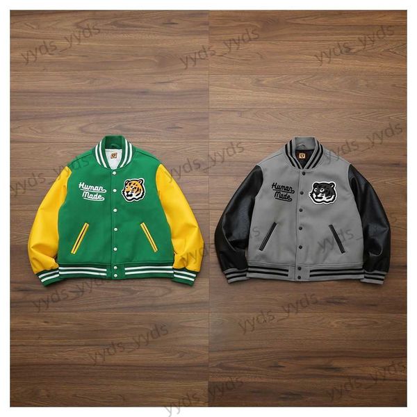 men's jackets nigo human made autumn and winter new men's couple leather sleeve woolen tiger baseball jacket cotton coat t230327, Black;brown
men's jackets nigo human made autumn and winter new men's couple leather sleeve woolen tiger baseball jacket cotton coat t230327, Black;brown
