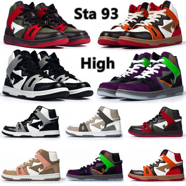 ape sta 93 high mens running shoes black light grey brown grey halloween olive green red orange light sand men women trainers spors sneakers
ape sta 93 high mens running shoes black light grey brown grey halloween olive green red orange light sand men women trainers spors sneakers