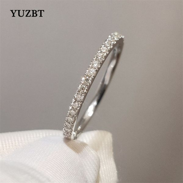 with side stones yuzbt 9k 10k white gold brilliant cut 0.3 carats diamond tester past d color engagement ring korean style jewelry 230325, Silver
with side stones yuzbt 9k 10k white gold brilliant cut 0.3 carats diamond tester past d color engagement ring korean style jewelry 230325, Silver