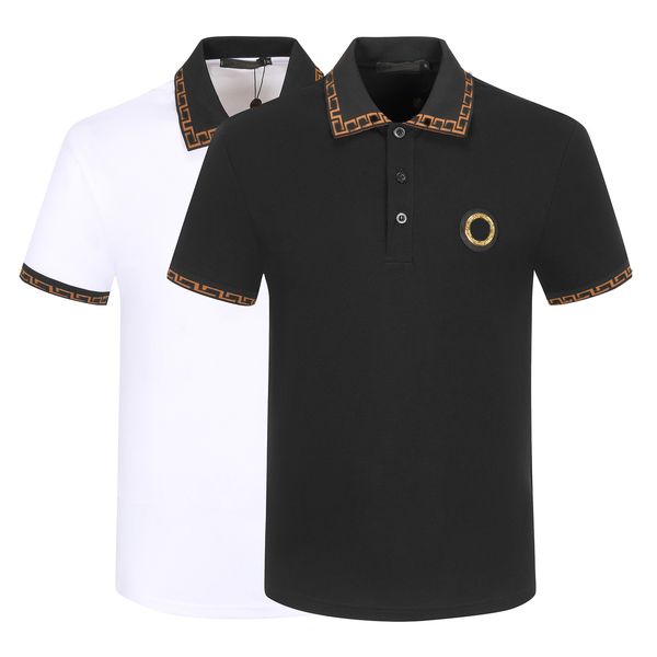 2023highend brand shortsleeved tshirt men polo shirt 100 cotton lapel business korean summer embroidery mens clothing, White;black
2023highend brand shortsleeved tshirt men polo shirt 100 cotton lapel business korean summer embroidery mens clothing, White;black