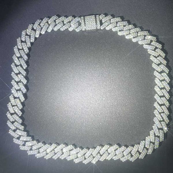 in stock 925 silver necklace 12mm wide two rows moissanite diamond cuban hip hop link chain for mans
in stock 925 silver necklace 12mm wide two rows moissanite diamond cuban hip hop link chain for mans