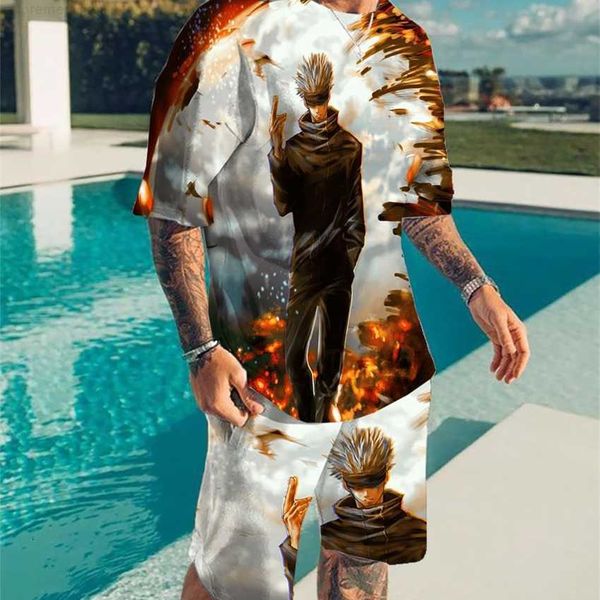 fashion tracksuit new summer oversized men's fashion casual beach pants 3d digital print t-shirt shorts set, White;black
fashion tracksuit new summer oversized men's fashion casual beach pants 3d digital print t-shirt shorts set, White;black