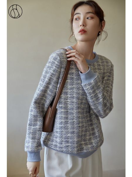 womens hoodies sweatshirts dushu sweaters knitted pullover round neck blue sweater loose contrasting color green pullovers 230327, Black
womens hoodies sweatshirts dushu sweaters knitted pullover round neck blue sweater loose contrasting color green pullovers 230327, Black
