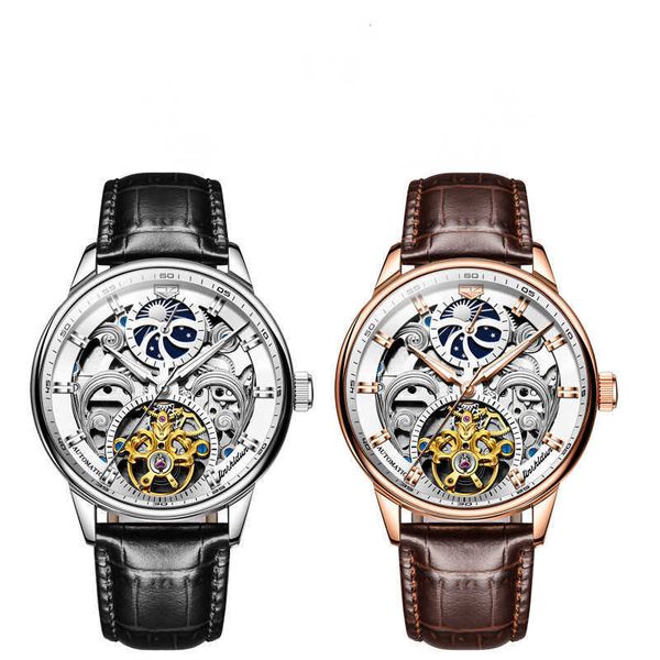 wrist watch brand fashion business perspective hollow out dial mechanical men's, Slivery;black
wrist watch brand fashion business perspective hollow out dial mechanical men's, Slivery;black