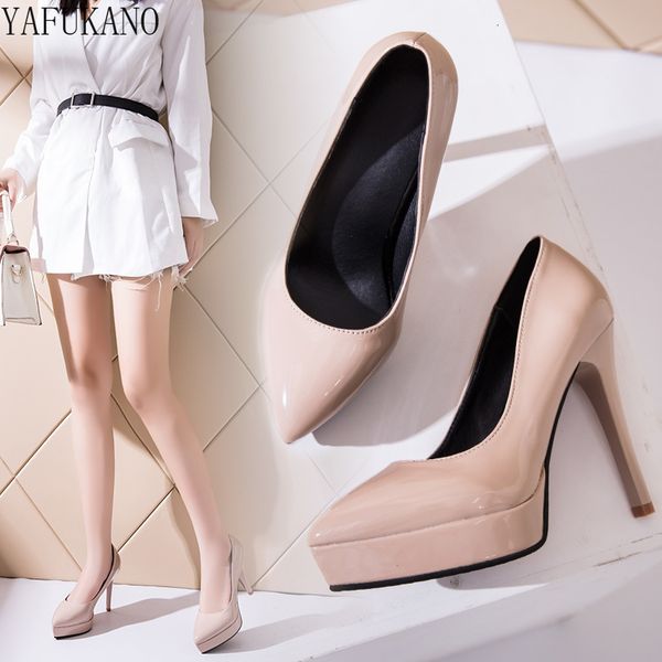 dress shoes 10cm/12cm nude high heels stiletto pointed toe patent leather single shoes party catwalk platform ladies pumps size 33-39 230327, Black
dress shoes 10cm/12cm nude high heels stiletto pointed toe patent leather single shoes party catwalk platform ladies pumps size 33-39 230327, Black