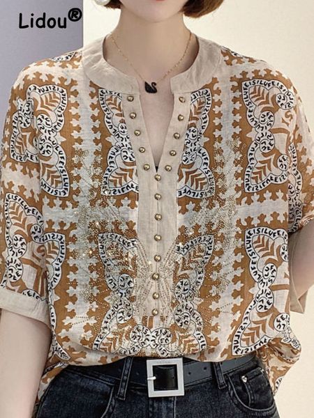 womens tshirt summer elegant fashion pullovers for women mangas cortas chiffon casual embroidered flares rivet korean tshirt blusas mujer 23, White
womens tshirt summer elegant fashion pullovers for women mangas cortas chiffon casual embroidered flares rivet korean tshirt blusas mujer 23, White