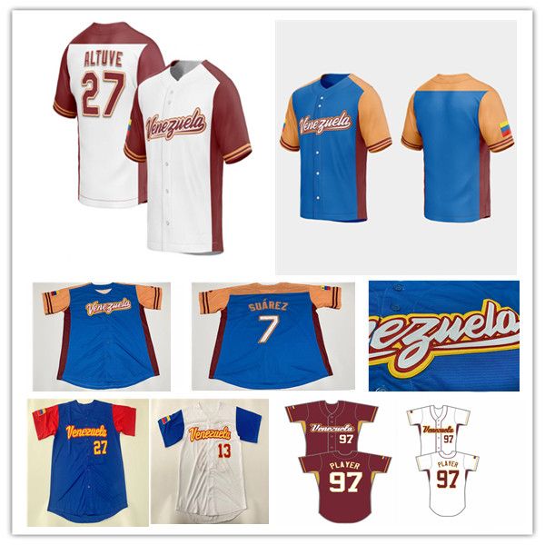 2023 team venezuela baseball jersey jose altuve ronald acuna jr miguel cabrera salvador perez eugenio suarez andres gimenez luis arraez anth, Blue;black
2023 team venezuela baseball jersey jose altuve ronald acuna jr miguel cabrera salvador perez eugenio suarez andres gimenez luis arraez anth, Blue;black