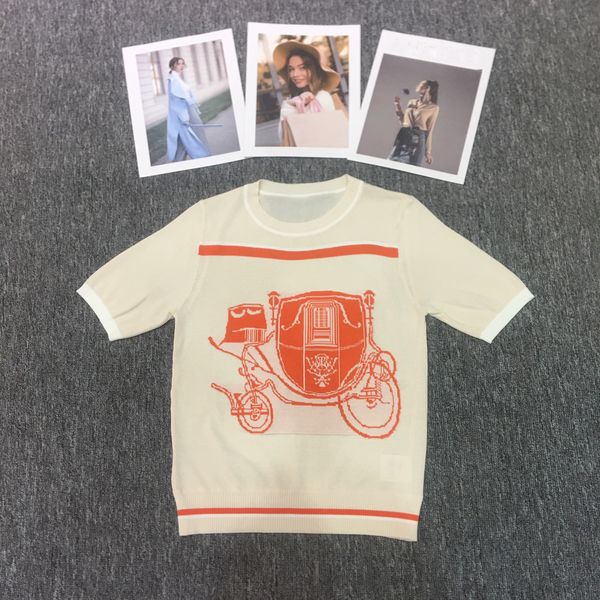 designer womens t shirt womens casual knit graphic tee shirts woman summer breathable knitted short sleeve stylish pattern tees 23ss, White
designer womens t shirt womens casual knit graphic tee shirts woman summer breathable knitted short sleeve stylish pattern tees 23ss, White