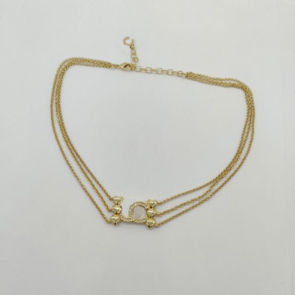 2023 luxury quality charm pendant necklace six heart shape double layers chain choker design have box stamp ps7696a, Golden
2023 luxury quality charm pendant necklace six heart shape double layers chain choker design have box stamp ps7696a, Golden