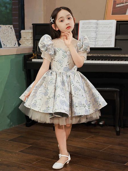 girl's dresses luxury high-end host children's evening gown dress flower girls french vintage party wedding dresses for birthday e, Red;yellow
girl's dresses luxury high-end host children's evening gown dress flower girls french vintage party wedding dresses for birthday e, Red;yellow