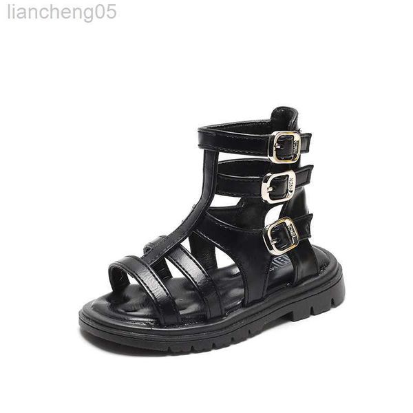 sandals girls' roman shoes 2023 black buckle classic open-toe breathable children's pu sandals for boys korean style kids fashion, Black;red
sandals girls' roman shoes 2023 black buckle classic open-toe breathable children's pu sandals for boys korean style kids fashion, Black;red