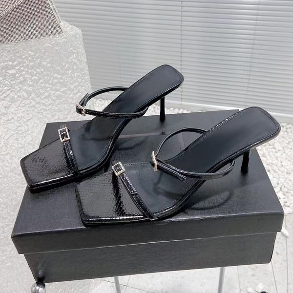 womens slippers for women sandal serpentine cowhide buckle ankle strap stiletto sandals with box designer shoes ladies slide heels open toe, Black
womens slippers for women sandal serpentine cowhide buckle ankle strap stiletto sandals with box designer shoes ladies slide heels open toe, Black