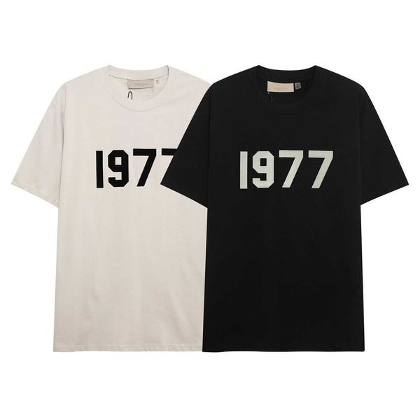 men's t-shirts summer new ess season 8 fog high street double line flocking 1977 short sleeves, White;black
men's t-shirts summer new ess season 8 fog high street double line flocking 1977 short sleeves, White;black