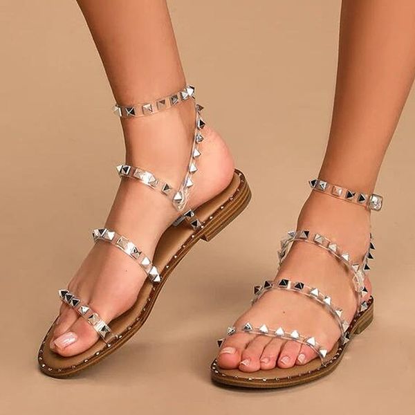 sandals rivet strong flat women fashion shoes lightweight nonslip sabot women's summer designer studded 230327, Black
sandals rivet strong flat women fashion shoes lightweight nonslip sabot women's summer designer studded 230327, Black