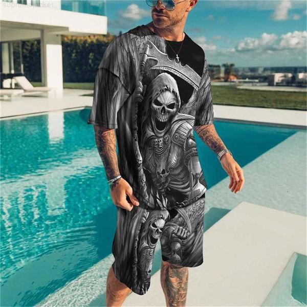 fashion tracksuit 3d skull digital print men's summer short sleeve beach pants set fashion t-shirt shorts, White;black
fashion tracksuit 3d skull digital print men's summer short sleeve beach pants set fashion t-shirt shorts, White;black