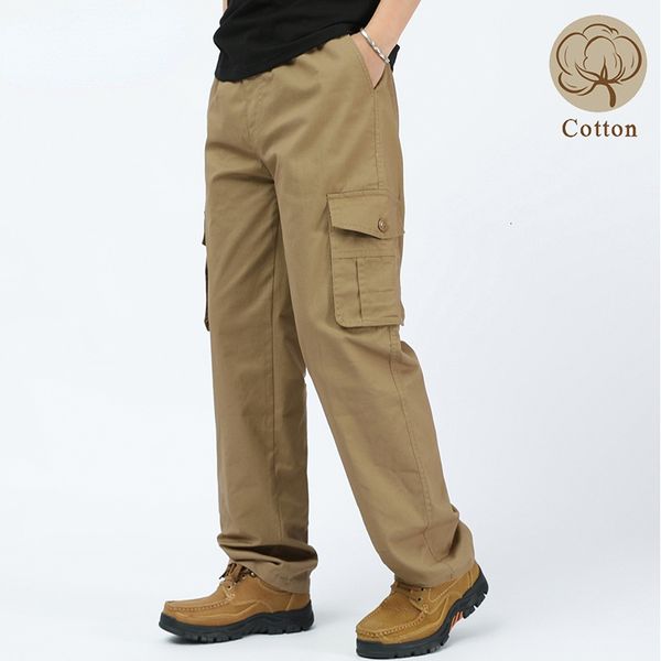 men's pants men cargo pants cotton casual pants men military tactics trousers plus size clothing multi-pockets work pants 230327, Black
men's pants men cargo pants cotton casual pants men military tactics trousers plus size clothing multi-pockets work pants 230327, Black