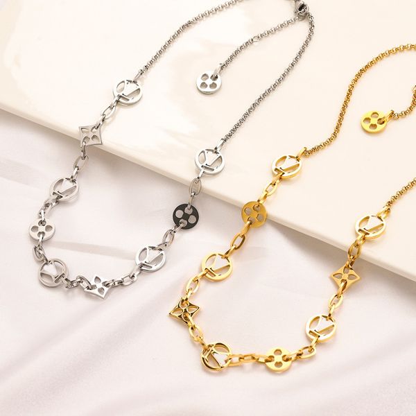 luxury designer double letter pendant necklaces 18k gold plated sweater titanium steel necklace for women wedding party jewerlry accessories, Silver
luxury designer double letter pendant necklaces 18k gold plated sweater titanium steel necklace for women wedding party jewerlry accessories, Silver