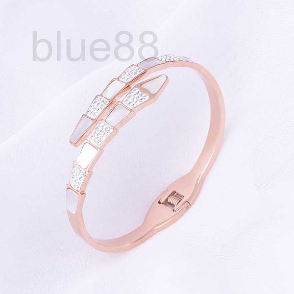 bangle designer korean fashion shell snake bracelet steel material fadeless women's 18k rose gold 48ey, Black
bangle designer korean fashion shell snake bracelet steel material fadeless women's 18k rose gold 48ey, Black