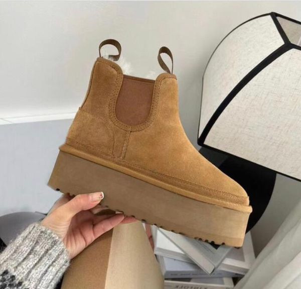 women heighten platform snow boots keep warm boot soft comfortable sheepskin plush casual boots beautiful gift with card dustbag box, Black
women heighten platform snow boots keep warm boot soft comfortable sheepskin plush casual boots beautiful gift with card dustbag box, Black
