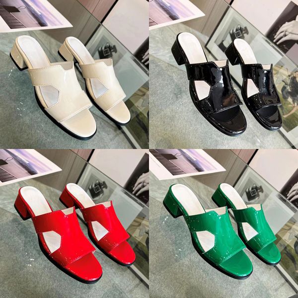 2023 designer luxury pure color low-heeled slippers classic fashion womens 100% leather red/green/black/white vintage slides sandals ladies
2023 designer luxury pure color low-heeled slippers classic fashion womens 100% leather red/green/black/white vintage slides sandals ladies