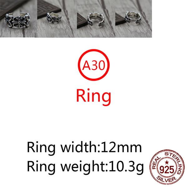 a30 s925 sterling silver ring opening fashion retro personality crusader flower versatile punk style jewelry gift for lover
a30 s925 sterling silver ring opening fashion retro personality crusader flower versatile punk style jewelry gift for lover