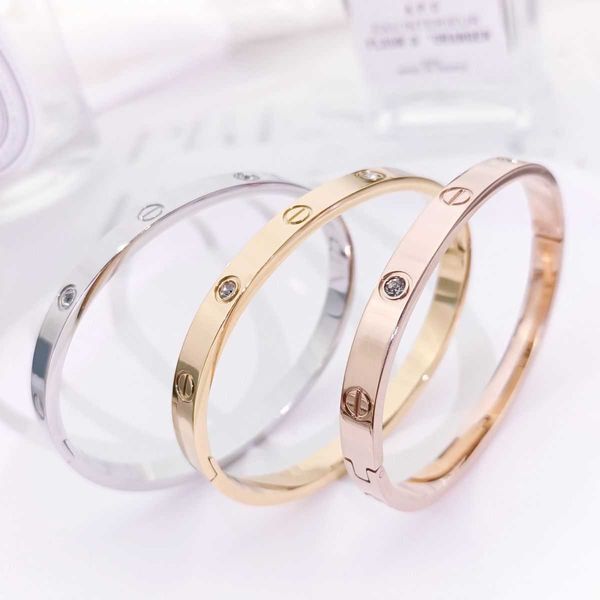 designer bracelet love bracelet new light luxury diamond six titanium steel bracelet rose gold colorless advanced versatile fashion couple g, Black
designer bracelet love bracelet new light luxury diamond six titanium steel bracelet rose gold colorless advanced versatile fashion couple g, Black