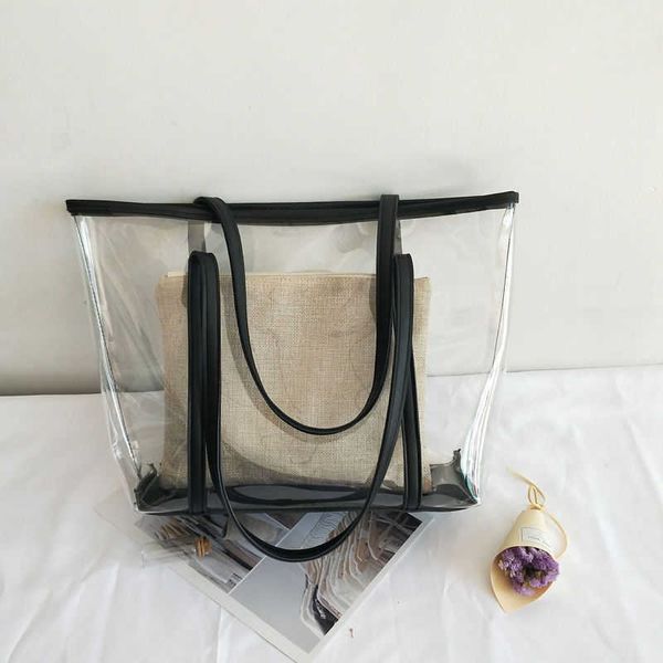 beach bags transparent jelly bag for women 2023 new fashion summer plastic one shoulder mother and son beach linen tray large handbag 230428
beach bags transparent jelly bag for women 2023 new fashion summer plastic one shoulder mother and son beach linen tray large handbag 230428