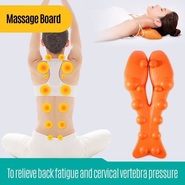 massaging neck pillowws cervical vertebra massage board brace back stretching device massager board back traction straight spine back relax
massaging neck pillowws cervical vertebra massage board brace back stretching device massager board back traction straight spine back relax