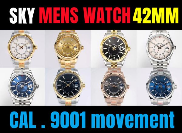 sky men's watch 42mm 9001 automatic mechanical movement scale 18 small window red dot adjustable sapphire mirror date month calendar du, Slivery;golden
sky men's watch 42mm 9001 automatic mechanical movement scale 18 small window red dot adjustable sapphire mirror date month calendar du, Slivery;golden