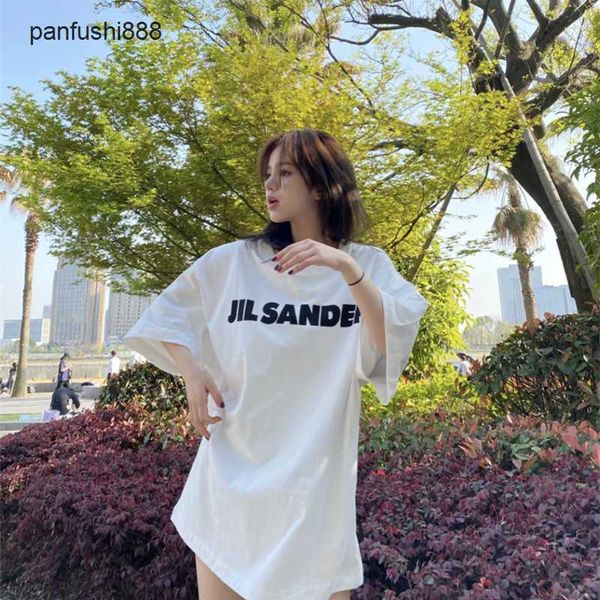 jill sanders casual sweater summer jil white t-shirt should be chosen same letter print oversize loose couple short sleeve, White;black
jill sanders casual sweater summer jil white t-shirt should be chosen same letter print oversize loose couple short sleeve, White;black