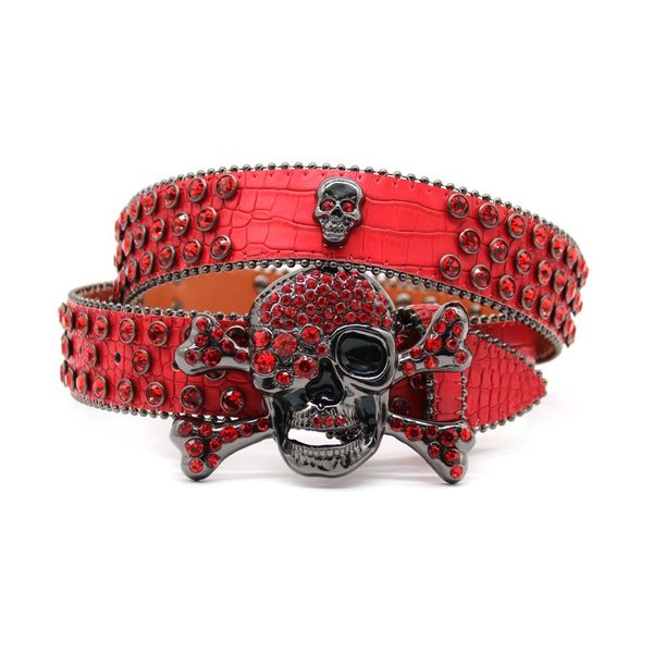 punk bb rhinestone simon belts studded skull leather belts for women luxury designer brand strap for jeans, Black;brown
punk bb rhinestone simon belts studded skull leather belts for women luxury designer brand strap for jeans, Black;brown