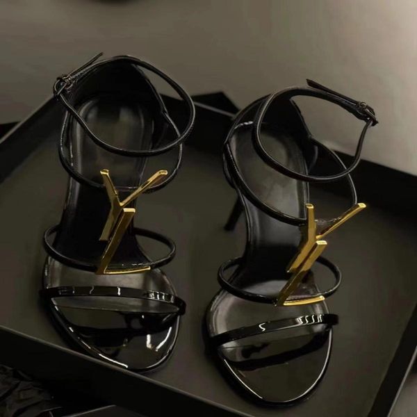 high heels shoes woman designer summer new one word with open toe sandals real leather platform, Black
high heels shoes woman designer summer new one word with open toe sandals real leather platform, Black