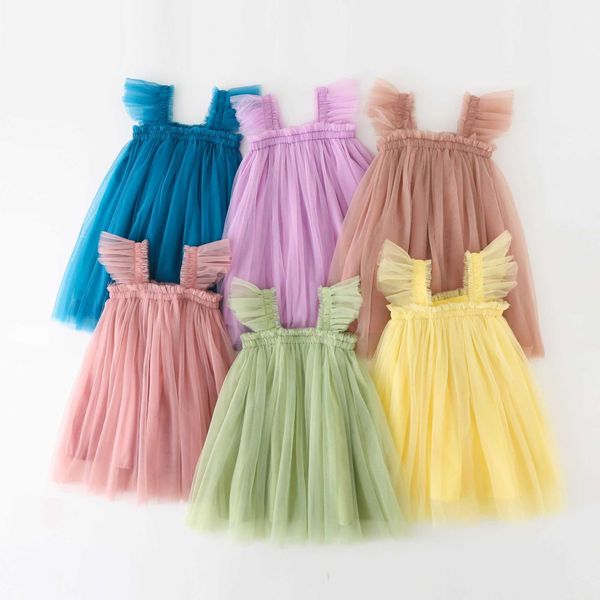 girl's dresses summer new baby girl clothes solid color flying sleeves mesh slings baby dresses cute princess ball gown skirt p230327, Red;yellow
girl's dresses summer new baby girl clothes solid color flying sleeves mesh slings baby dresses cute princess ball gown skirt p230327, Red;yellow