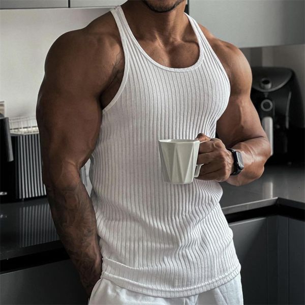 men' tank knitted basketball running gym men bodybuilding sportswear sleeveless quickdrying clothing 23327, White;black
men' tank knitted basketball running gym men bodybuilding sportswear sleeveless quickdrying clothing 23327, White;black